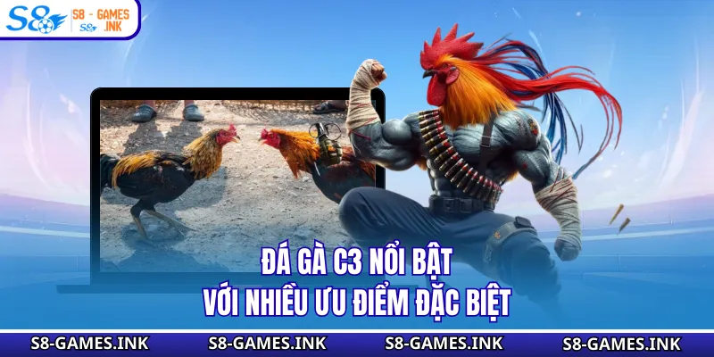 Đá gà C3 nổi bật với nhiều ưu điểm đặc biệt